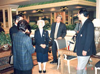 島根県人会の方々から歓迎