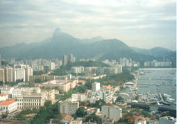 ポン・デ・アスーカルから美しいリオの市街地を遠望